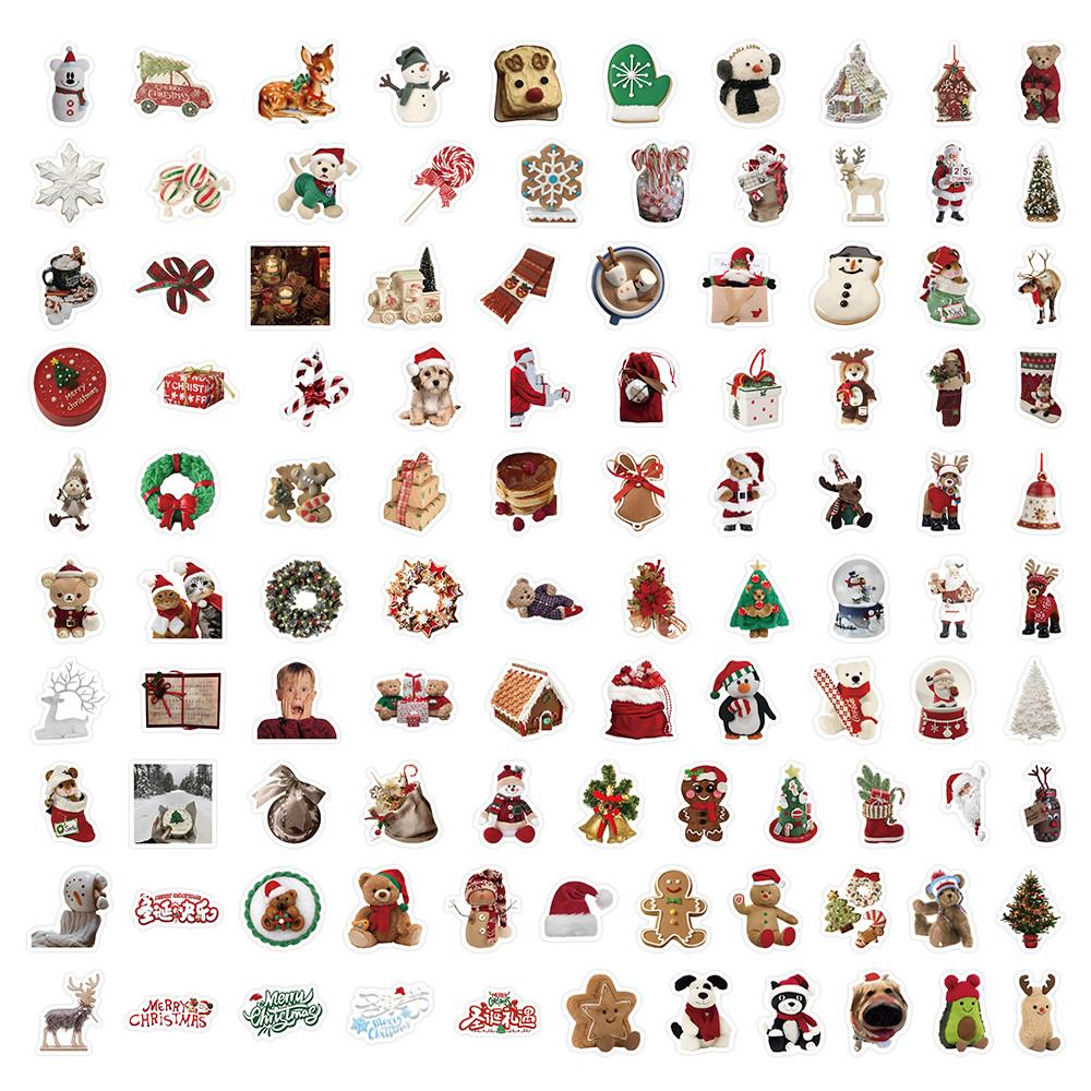 103 Pcs Christmas Doll Stickers - Festive Decor for Journals, Gifts, DIY Crafts & Devices BulingBulingStickers Store
