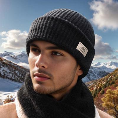 Strickmützen für Herren zum Radfahren im Freien im Herbst und Winter, warme und kalte Mützen, Gesichtsschutz und doppelt verwendbare Wollmützen gegen Kälte