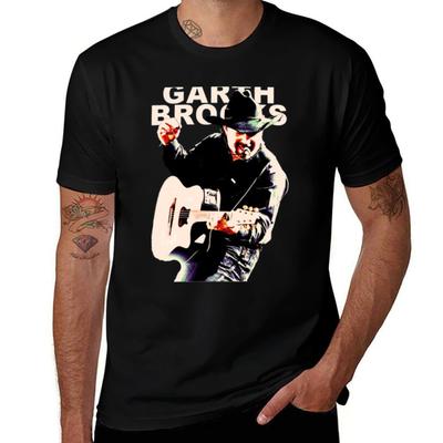 Garth brooks Klassisches T-Shirt T-Shirts mit Drucken schwarzes Baumwoll-T-Shirt schlicht für Mann Paket T-Shirt Mann Baumwoll-T-Shirt