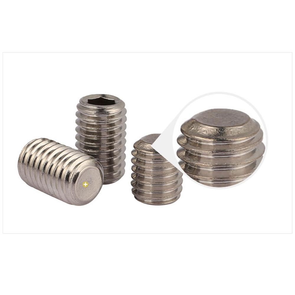 200pcs Hex Grub Screws Kit Set Screws 304 Stainless Steel M3/M4/M5/M6/M8 Grub Screw Assortment