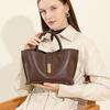 Cowhide Handbag Versatile Tote Women's Bag Shoulder Messenger Commuter Bag