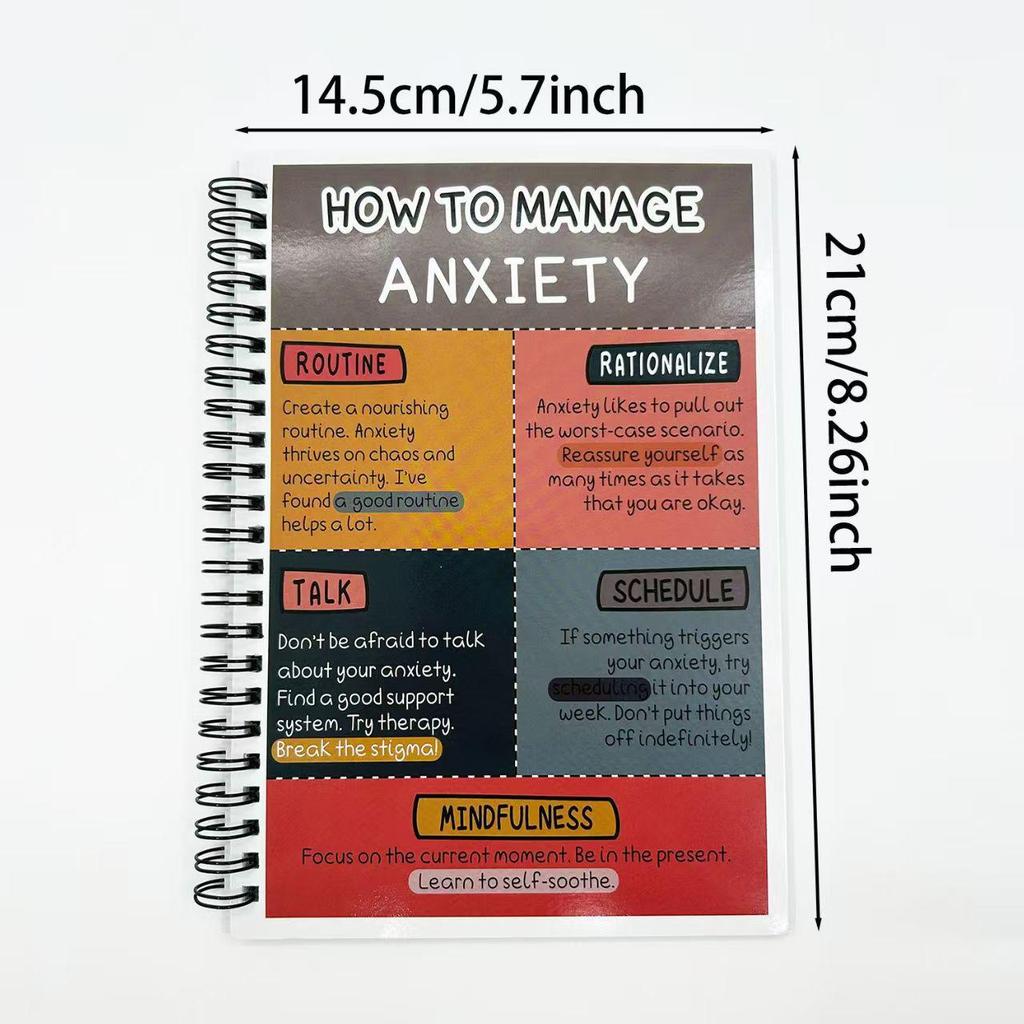 Cross-border Sticker Guide: Managing Anxiety & De-Stress Journal