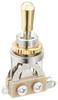 Scud Toggle Switch, Vertical, Gold Parts, Made In Japan YM-T20G