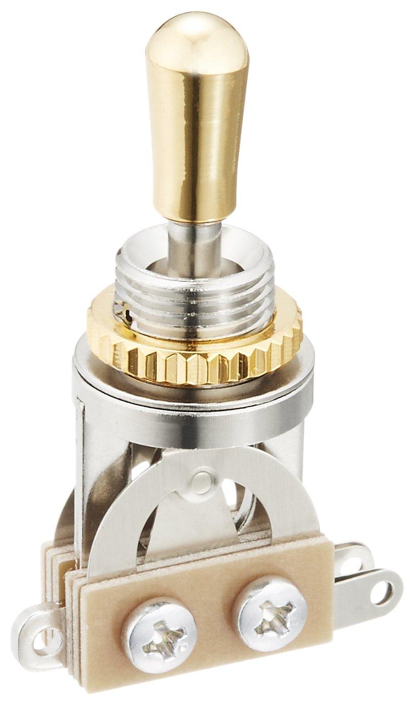 

Scud toggle switch, vertical, gold parts, made in Japan YM-T20G