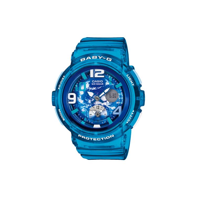 CASIO sieviešu BABY-G zila pulksteņa BGA-190GL-2B