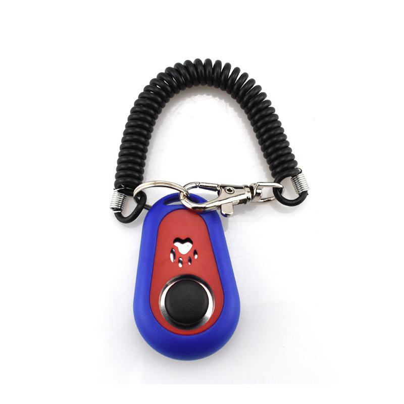 

New Color Clicker Pet Dog Cat Paw Pattern Keyring Portable Sound Pet Training Clickers Supplies темно-синий