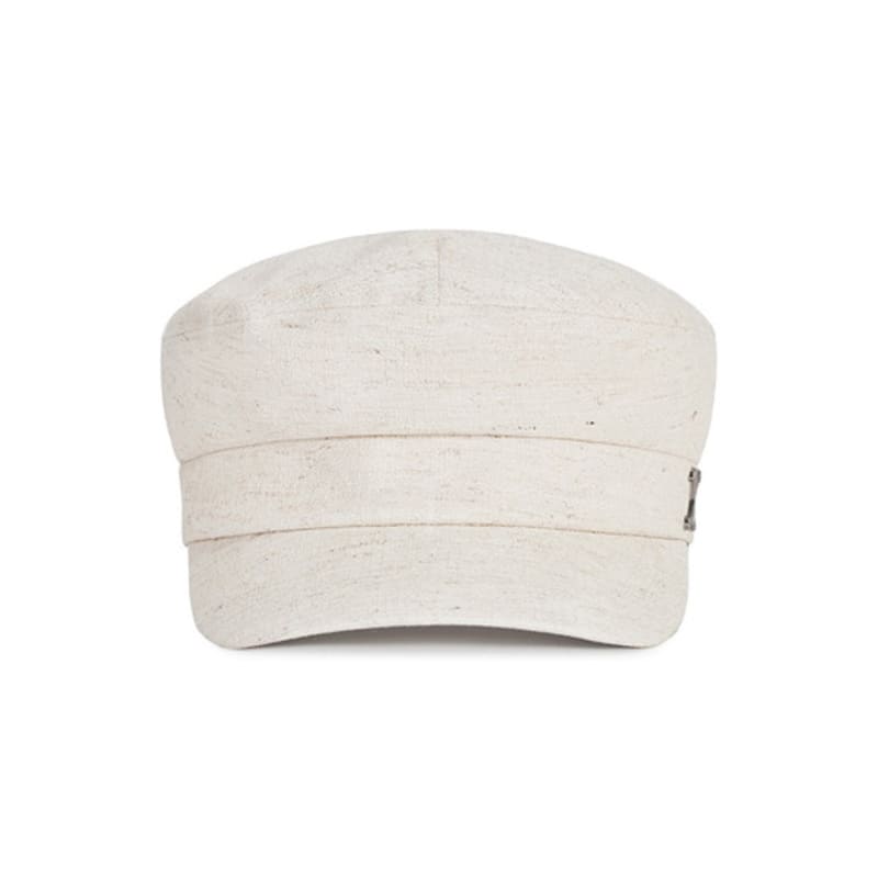 VARZAR VA Curved Studded Sailor Cap Cream