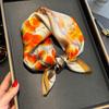 Brand 100% Pure Silk Scarf Women Foulard Square Headband Scarves Bandana Fashion New Hijab Print Poncho Scarves Pashmina luxury