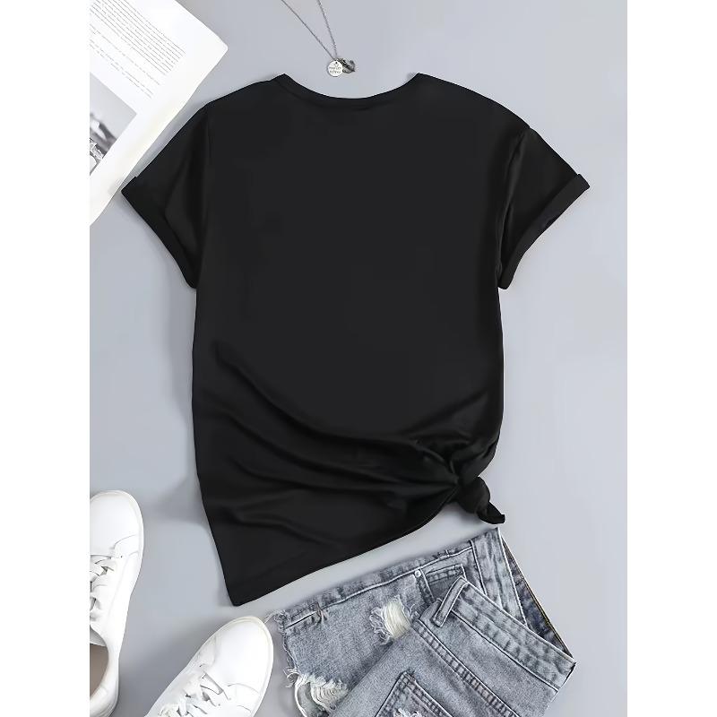Women's Crew Neck T-Shirt Soft Stretch Breathable Classic Comfort Fit Machine Washable XS-XXL Multi Color Everyday Versatile Casual Top