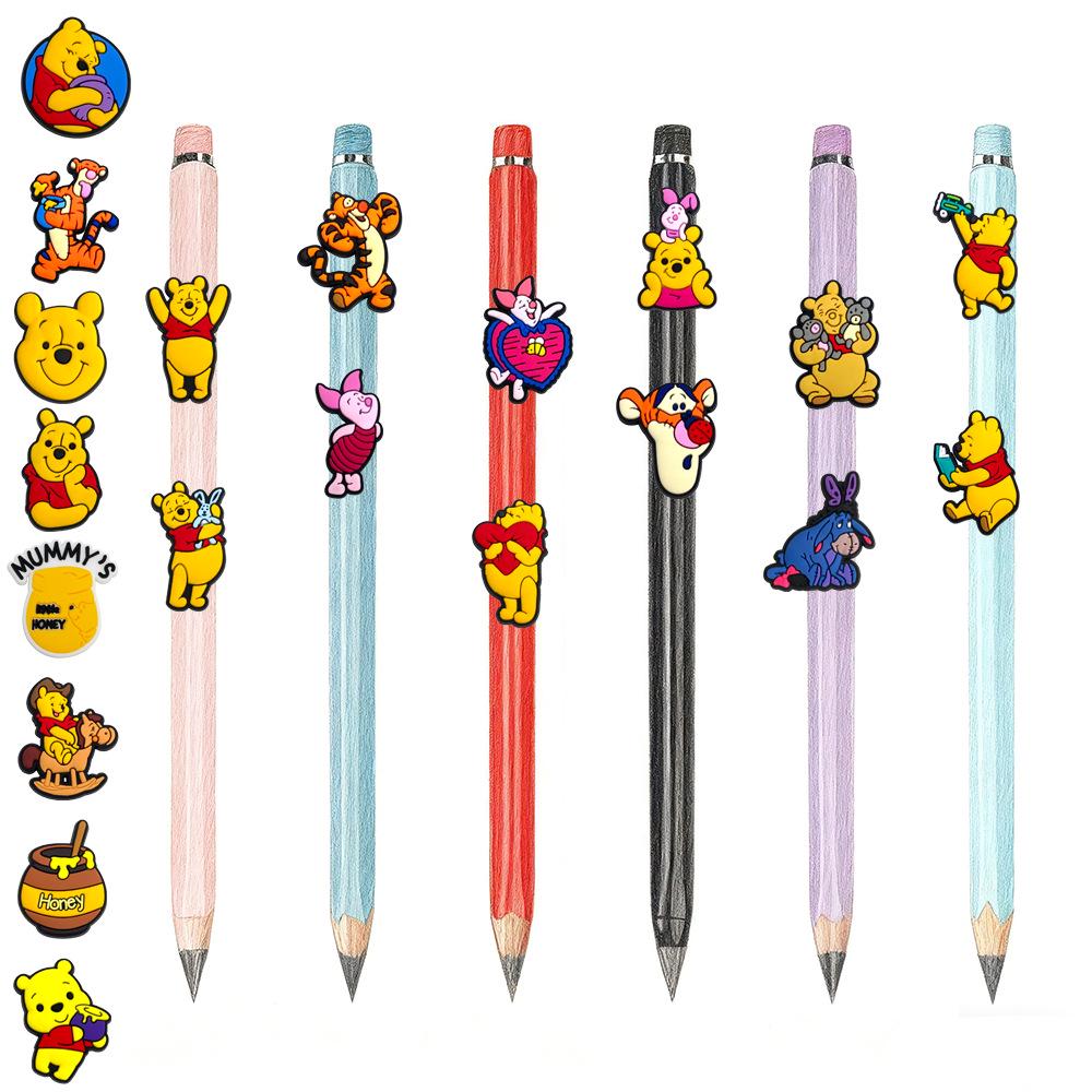Winnie the Pooh Pen Clip & Personalized Straw Decoration Accessories