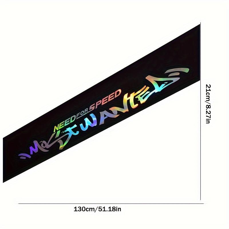 Colorful Reflective Car Stickers Waterproof Decal Front and Rear Windshield Decoration Reflective Laser Auto Accessories