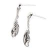 Altesse [K9433] - White 'Feathers' Silver Earrings