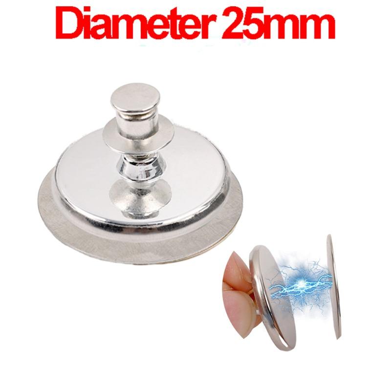 Magnetische Vorhang-Knopfclips Nagelfrei Abnehmbare Vorhangmagnet-Schnallen Verhindern Licht Fensterscheibe Schließen Heimdeko-Zubehör