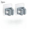 Xiaomi 2/4pcs Punch-free, Seamless Mop Rack Storage Mop Hook Home Bathroom Wall Shelf Broom Rack Mop Clip Bathroom Accessories