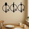 3 Pieces Minimalist Metal Wall Art Set Kitchen Utensil Decor Wall Hanging Gift