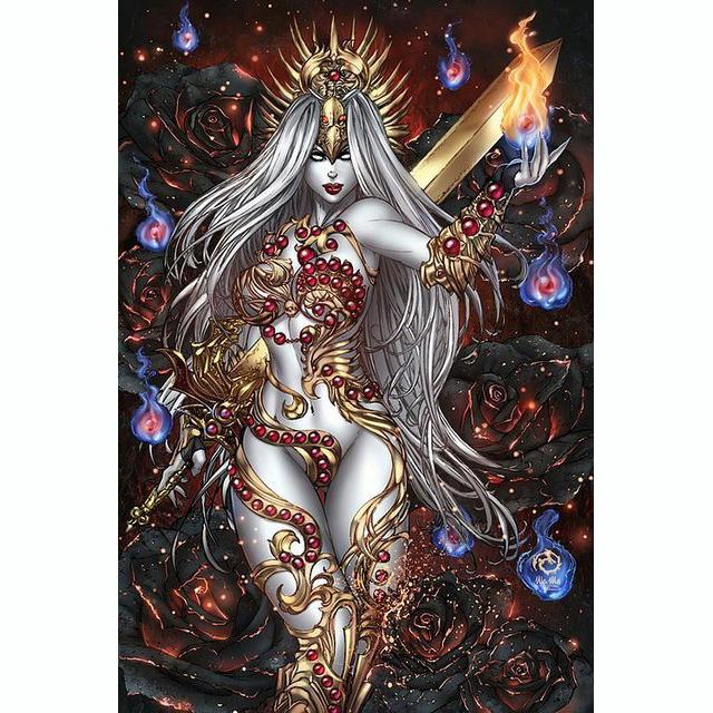 5D DIY Diamond Painting Dark Warrior Diamond Embroidery Full Set Cross Stitch Kits Home Decor Gifts