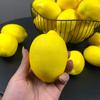 12pcs Artificial Fake Lemons Realistic Faux Fruits Photography Props For Home Kitchen Table