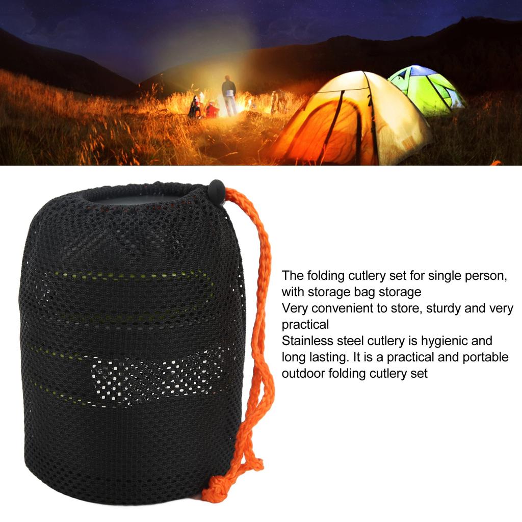 Camping Cookware Kit Portable Camp Kitchen Cooking Utensil Set Outdoor Cooking Grilling Utensil Organizer Travel Set
