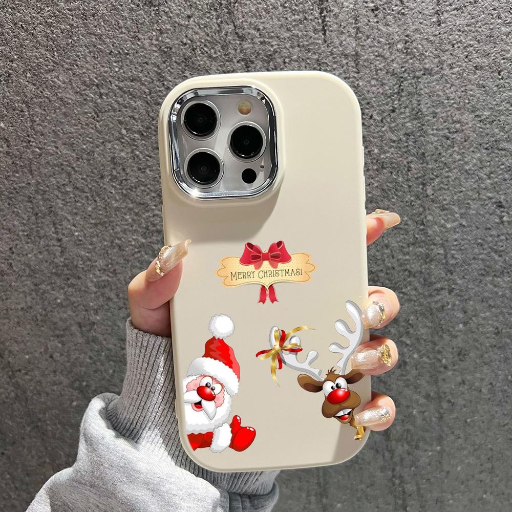 N100 Веселые рождественские мягкие чехлы для телефонов iPhone 15 16 Pro Max Xiaomi 11 — фото 14