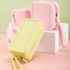 Coin Purse Multifunction Storage Bag Rectangle Small Item Bag Casual Silicone Cosmetic Bag  Men