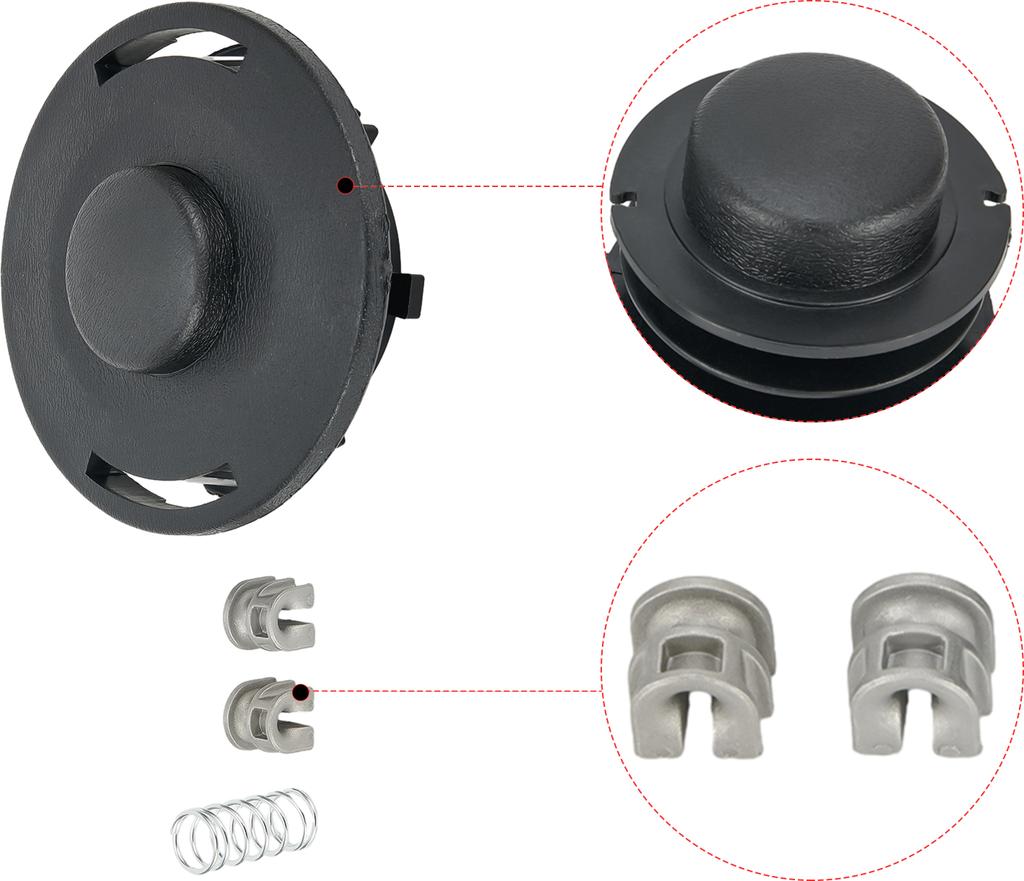 Hochwertiger brandneuer Spulentrimmerkopf für Stihl Kit-Teile RX110/120/130 Ersatz 1 Set 25-2 DIY Langlebig