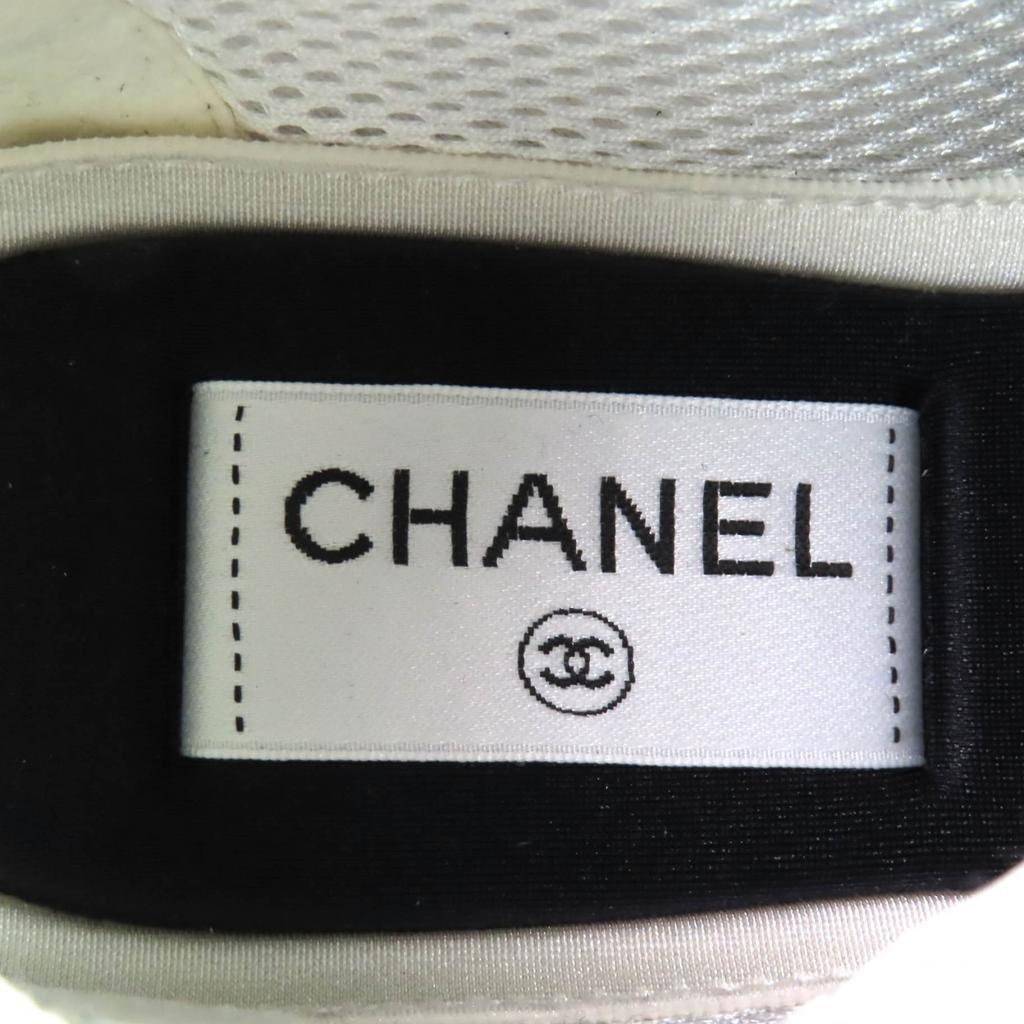 Excellent CHANEL sneakers black Suede leather Women 37 G39230 Used