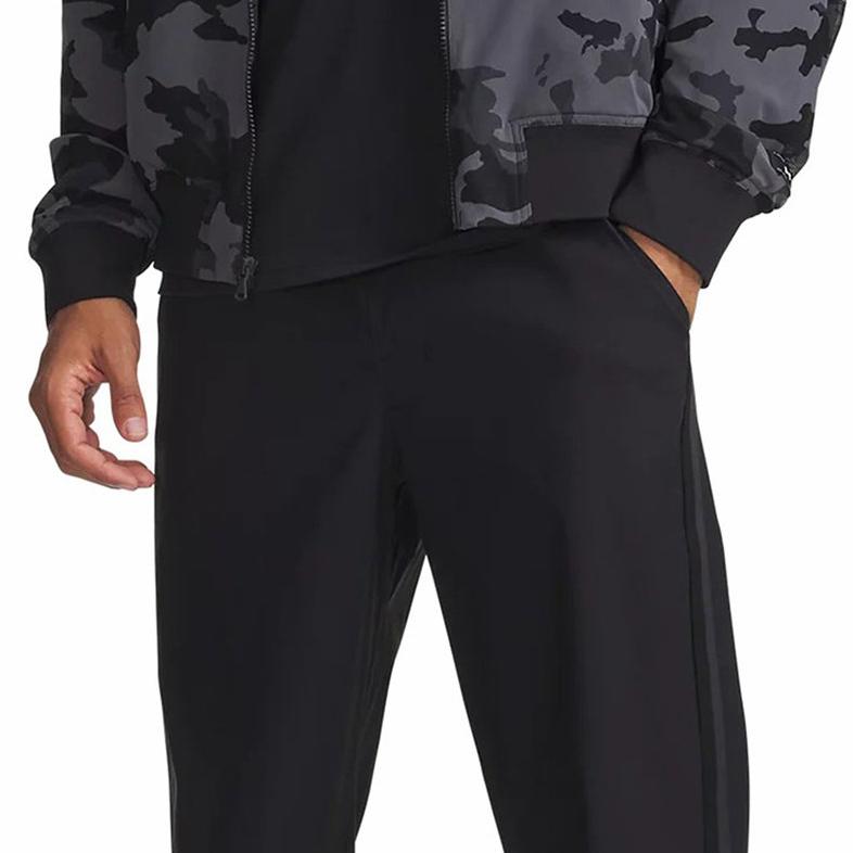 Under Armour Icon Solid Wide Leg Sports Woven Loose Fit Pants Men Bottoms 6010976-001
