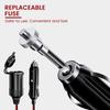 3.6/4M Car Cigarette Lighter Extension Cable 12V-24V Car Charger Cigarette Lighter Socket Adapter with Dust Cover for SUV Truck