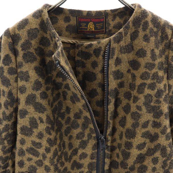 HYSTERIC GLAMOUR wool blend Animal Pattern No color coat M Brown Women Used