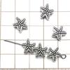 30-Piece Antique Silver Ocean-themed Spacer Beads & Charms Set for DIY Jewelry