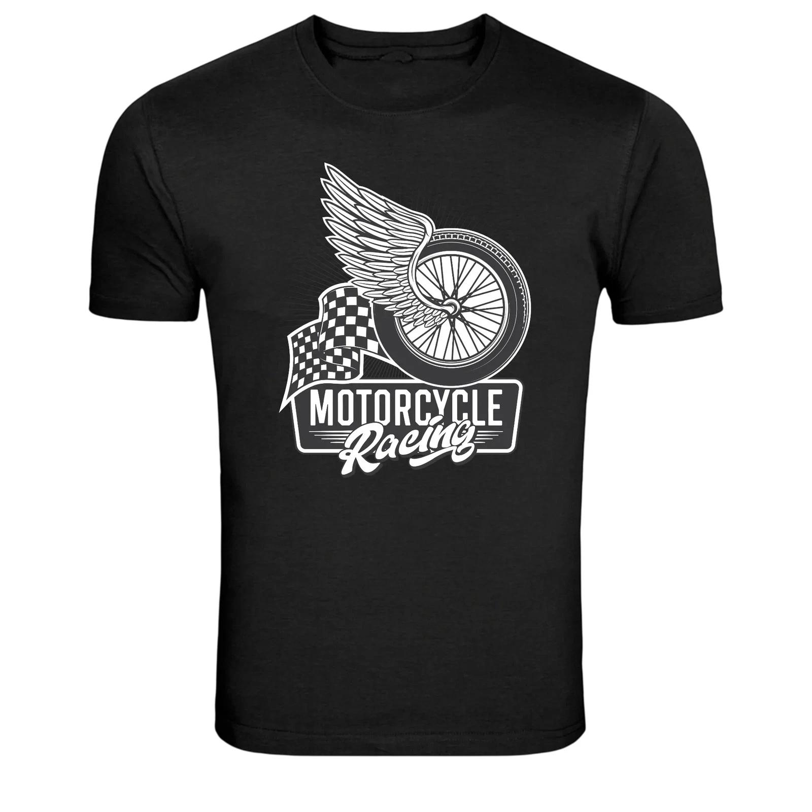 Winged Wheel Motorcycle Racing Vintage Biker Graphic T Shirt XXXL