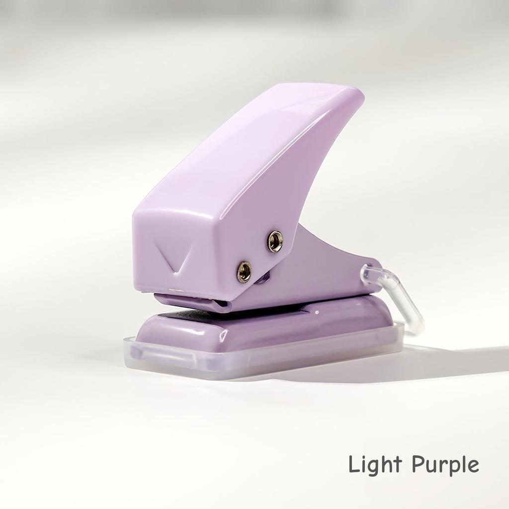 1pcs Mini Light Color Hole Punch Manual Single Round for Punching Holes In Loose-Leaf Paper Office School