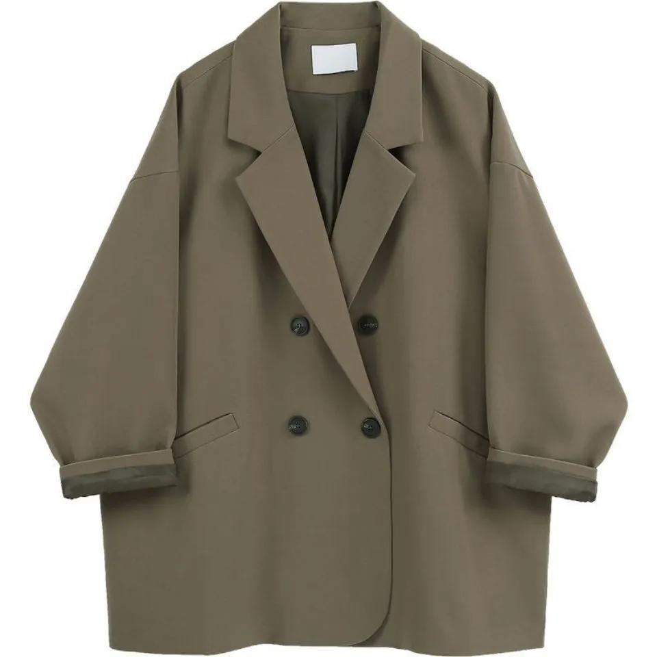 Women Blazer Spring and Autumn Vintage Suit Jacket Female Oversized Blazers
