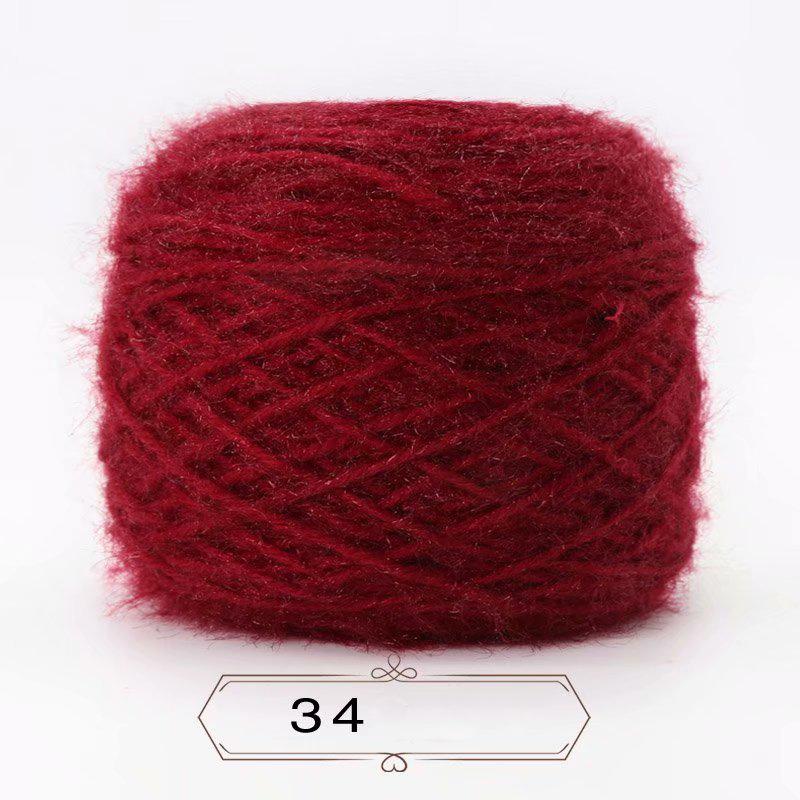 150g/míč Veverka Kašmírová příze Sametová nit v silném šátku z domácího tkaného klobouku Světlé hedvábné zlato