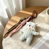 Soft Texture Cloth Animal Keychain Cotton Backpack Charm Vintage Plush Pendant  Student