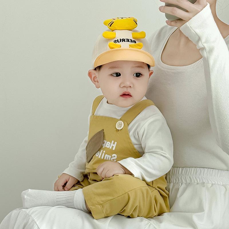 Baby Hat for Women In Spring and Autumn Thin Baby Baseball Cap Cute Cartoon Embroidered Sun Protection Baseball Cap