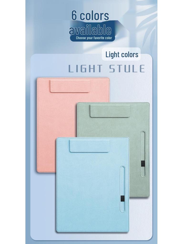 A4 Magnetic Leather Clip Board for Office & Meetings