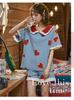 Women's Pure Cotton Short-Sleeve Pajama Set - Home Style, Clearance Event, Lightweight Design