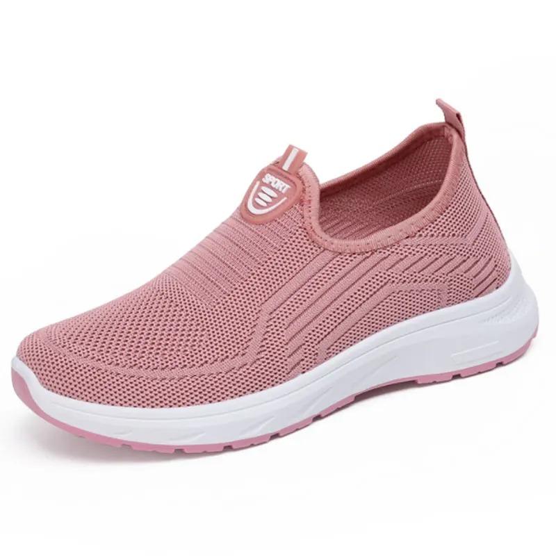 Women's Sneaker Loafers Tennis Femimino Ladies Slip On Breathable Sports Shoes Designer Barefoot Shoes Ballet Flats