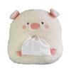 Plush Vehicle Tissue Dispenser Storage Holder Organizer No Tools Installation Multifunctional Auto Interior Decoration