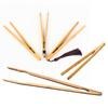 Set of 2 Bamboo Tongs Wood Utensils Bamboo Serving Tool Food Tongs Tea Utensils Suitable for Salads and Snacks