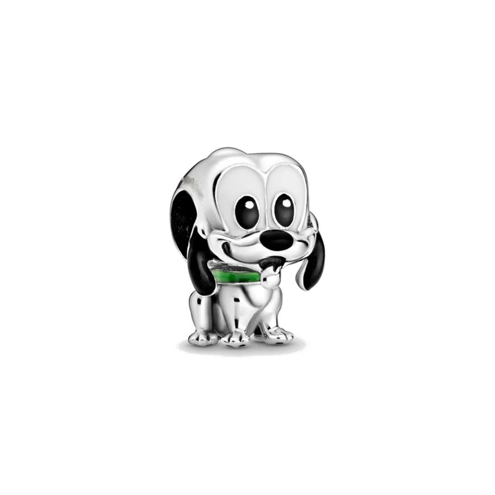 Ciondolo in Argento 925 a Forma di Maiale Cane Gatto Spaventapasseri per Braccialetto Fai da Te Gioiello Raffinato Regalo