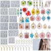 Geometric Earring Pendant Silicone Mold DIY UV Epoxy Resin Mould Handmade Jewelry Making Tools Necklace Keychain Handmade Crafts