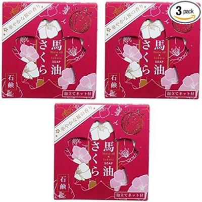 Phoenix Horse Oil Sakura Soap (100G) ×3 Pieces B07CWHQ8T2, One Size, One Color, 3 Pieces
