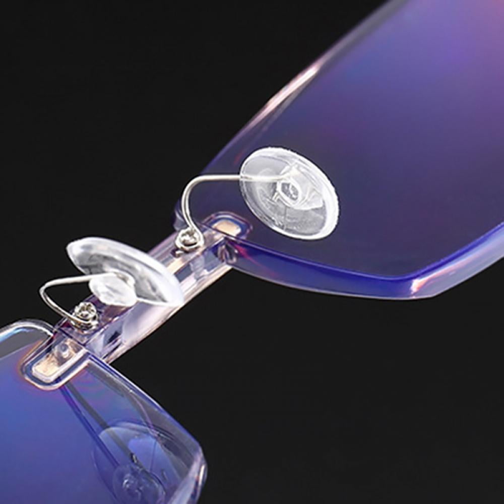 Lightweight Rimless Bifocal Anti-Blue Light Reading Glasses for Men Women Fashion Reader