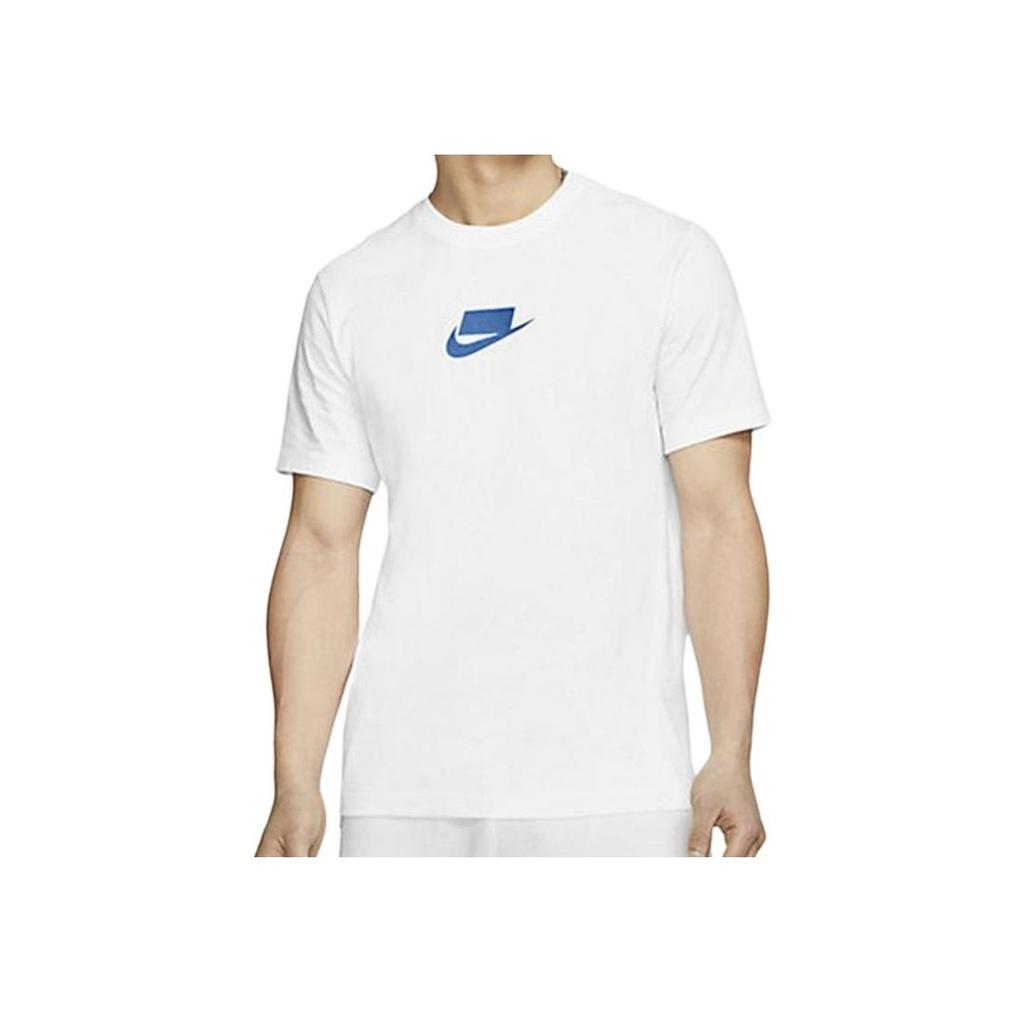 Nike As M Nsw Sport Pack Ss Tee 2 Logo Letter Crew Neck Short Sleeve T-Shirt Men Tops White CQ5347-100