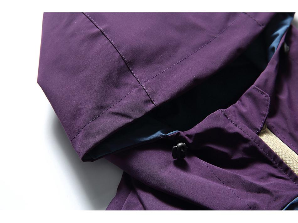 CROWD CITY Men's Spring/Autumn Color Block Teflon Windbreaker Y410
