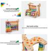 Multifunctional Wooden Abacus & Bead Maze for Baby's Hand-Eye Coordination and Early Education