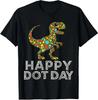 Dot Day 2025 September 15th Polka Dot T-Rex Design Unisex T-Shirt