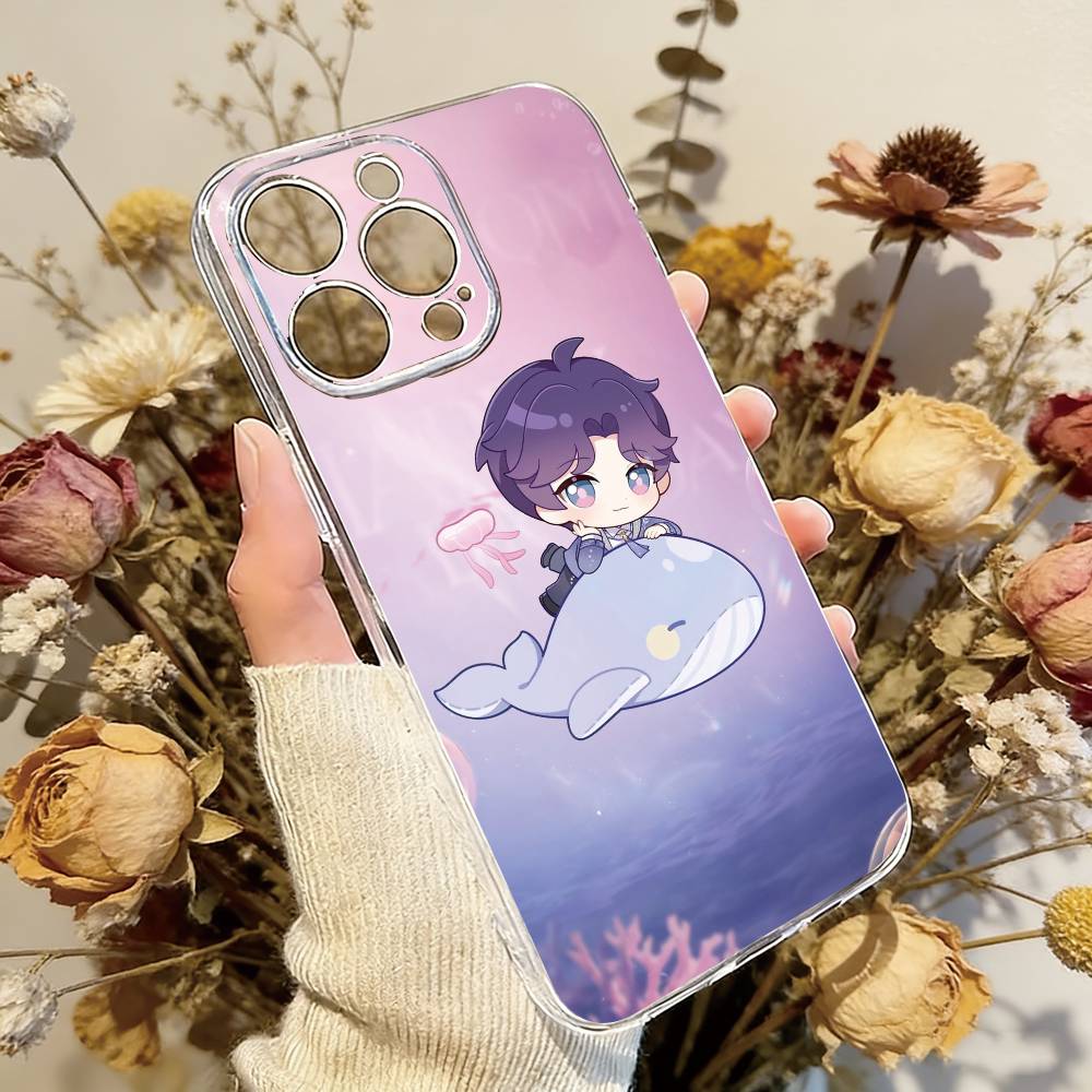 

Love D-Deepspac Rafayel Phone Case Transparent Silicone Soft For iPhone 17 16 15 14 13 12 11 Mini Pro Max Plus iPhone17air